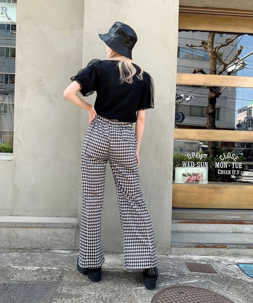 Voyage titty&Co.PETIT（ボヤージュティティアンドコープチ）の「【Voyage titty&Co.】チェックベルスリットPT（その他パンツ・レディース・ブラック・SMALL/MEDIUM）」の5枚目の写真