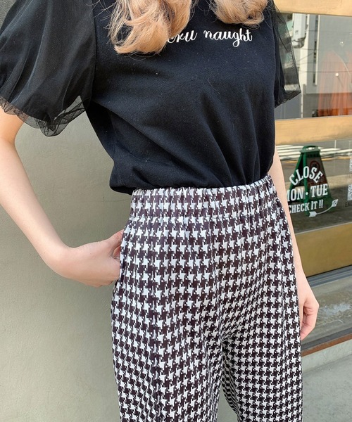 Voyage titty&Co.PETIT（ボヤージュティティアンドコープチ）の「【Voyage titty&Co.】チェックベルスリットPT（その他パンツ・レディース・ブラック・SMALL/MEDIUM）」の6枚目の写真