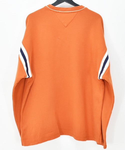 【ヴィンテージ古着】90’s TOMMY HILFIGER/トミーヒルフィガー ロゴ クルーネックスウェット