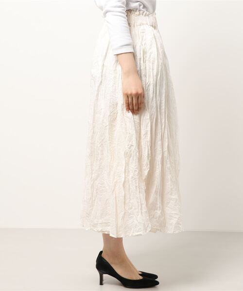 Samansa Mos2（サマンサ モスモス）の「ワッシャースカート（スカート・レディース・キナリ/ブラック/ピンク・ﾌﾘ-）」の5枚目の写真