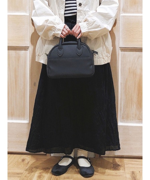 Samansa Mos2（サマンサ モスモス）の「ワッシャースカート（スカート・レディース・キナリ/ブラック/ピンク・ﾌﾘ-）」の3枚目の写真