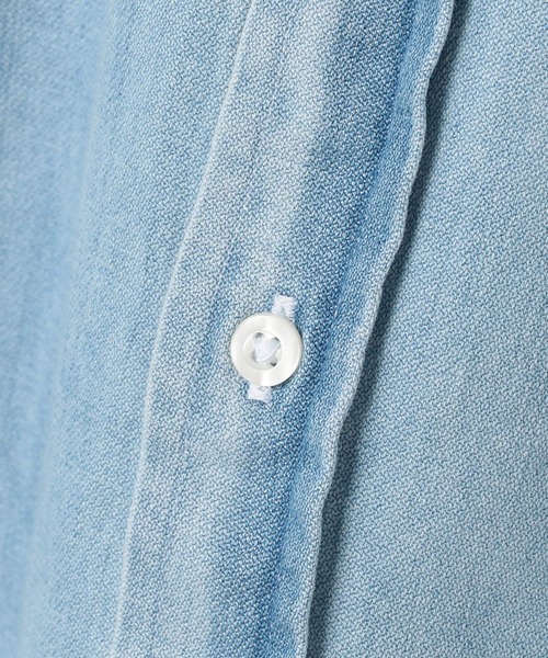 Frank&Eileen（フランクアンドアイリーン）の「FRANK&EILEEN / "LUKE" デニムシャツ（シャツ/ブラウス・メンズ・ブルー・LARGE/X-SMALL/SMALL/MEDIUM）」の4枚目の写真