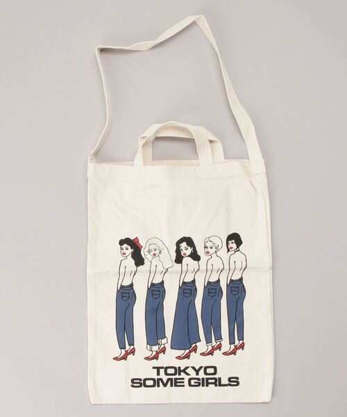 SOMETHING（サムシング）の「SOMETHING/サムシング　キャンバス プリント入り 2WAYトート "TOKYO SOME GIRLS"（トートバッグ・レディース・その他1/その他2・FREE）」の18枚目の写真