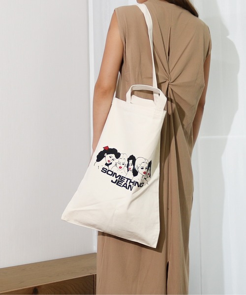 SOMETHING（サムシング）の「SOMETHING/サムシング　キャンバス プリント入り 2WAYトート "TOKYO SOME GIRLS"（トートバッグ・レディース・その他1/その他2・FREE）」の9枚目の写真