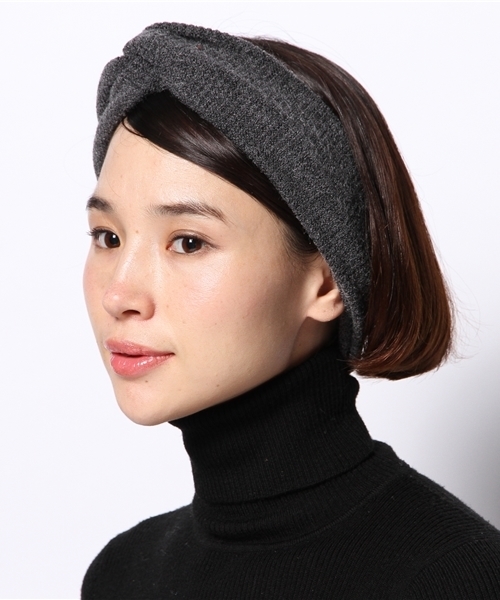 WEGO(ウィゴー)の「WEGO/リブニットターバン(ヘアバンド・レディース・ダークグレー/グリーン/ネイビー/イエロー/ワイン・FREE)」の9枚目の写真