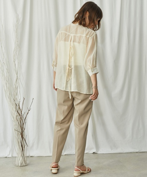 Amourire(アムリール)の「センターラインテーパードPT(その他パンツ・レディース・ベージュ/グレー/サックスブルー/ピンク・M)」の15枚目の写真