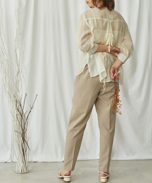 Amourire(アムリール)の「センターラインテーパードPT(その他パンツ・レディース・ベージュ/グレー/サックスブルー/ピンク・M)」の9枚目の写真