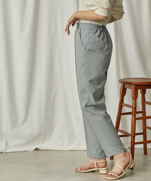 Amourire(アムリール)の「センターラインテーパードPT(その他パンツ・レディース・ベージュ/グレー/サックスブルー/ピンク・M)」の8枚目の写真