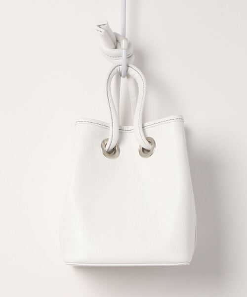 SPIRALGIRL（スパイラルガール）の「巾着キューブバッグ（ハンドバッグ・レディース・ブラック/オフホワイト/グリーン・FREE）」の12枚目の写真