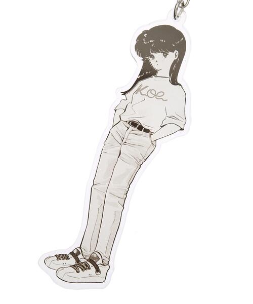 koe（コエ）の「ボブakaえんちゃんキーホルダーB*（キーホルダー・レディース・ホワイト・FREE）」の4枚目の写真