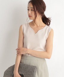 Andemiu | デコルテ美人ハートネックニットノースリ―ブ948834(Tシャツ/カットソー)