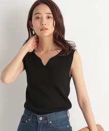 Andemiu | デコルテ美人ハートネックニットノースリ―ブ948834(Tシャツ/カットソー)