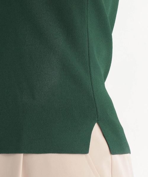 Andemiu（アンデミュウ）の「デコルテ美人ハートネックニットノースリ―ブ948834（Tシャツ/カットソー・レディース・チャコールグレー/ブラック/グリーン・FREE）」の11枚目の写真