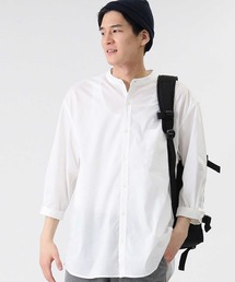 BACK NUMBER | 【BACK NUMBER】DRY7分袖バンドカラーシャツ(シャツ/ブラウス)