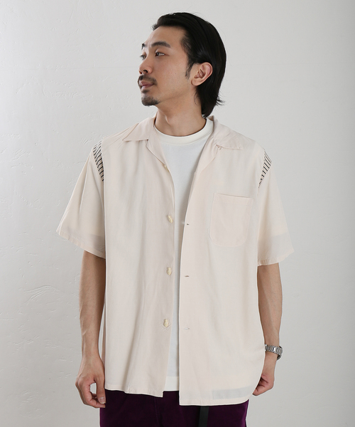 STYLE EYES（スタイルアイズ）の「【STYLE EYES×JOURNAL STANDARD/スタイルアイズ】別注 WITH RIBS SHIRT（シャツ/ブラウス・メンズ・ネイビー/ホワイト系その他・LARGE/X-LARGE）」の10枚目の写真