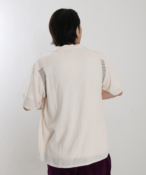 STYLE EYES（スタイルアイズ）の「【STYLE EYES×JOURNAL STANDARD/スタイルアイズ】別注 WITH RIBS SHIRT（シャツ/ブラウス・メンズ・ネイビー/ホワイト系その他・LARGE/X-LARGE）」の11枚目の写真