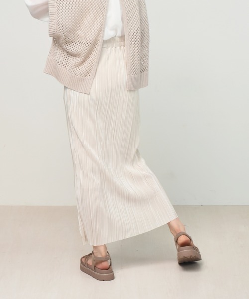 RETRO GIRL（レトロガール）の「タイトプリーツスカート（スカート・レディース・ブラック/オフホワイト/オレンジ/ブラウン系その他/ダークグレー・FREE）」の15枚目の写真