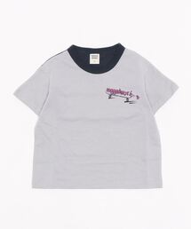 テープ使い切替え半袖TEE