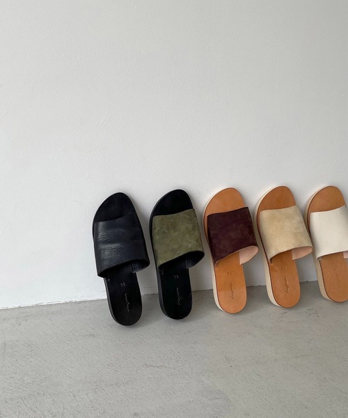 CANAL JEAN（キャナルジーン）の「from Lagoon(フロムラグーン) フラットフォームサンダル（サンダル・レディース・ブラック/ベージュ/ブラウン/オフホワイト/カーキ・38/39/36/37）」の6枚目の写真