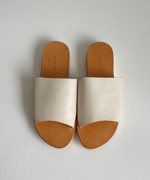 CANAL JEAN（キャナルジーン）の「from Lagoon(フロムラグーン) フラットフォームサンダル（サンダル・レディース・ブラック/ベージュ/ブラウン/オフホワイト/カーキ・38/39/36/37）」の11枚目の写真