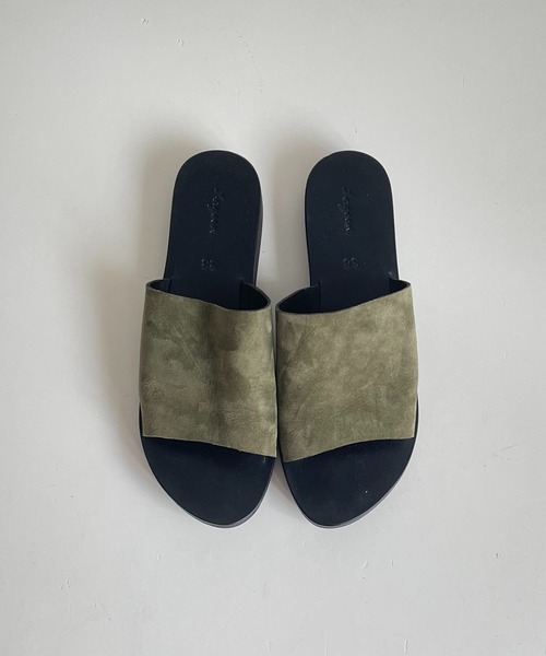 CANAL JEAN（キャナルジーン）の「from Lagoon(フロムラグーン) フラットフォームサンダル（サンダル・レディース・ブラック/ベージュ/ブラウン/オフホワイト/カーキ・38/39/36/37）」の16枚目の写真