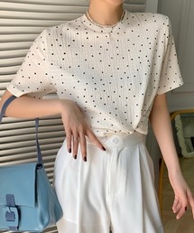 DAIS-Y | ピンドット柄シワ加工Tシャツ(Tシャツ/カットソー)