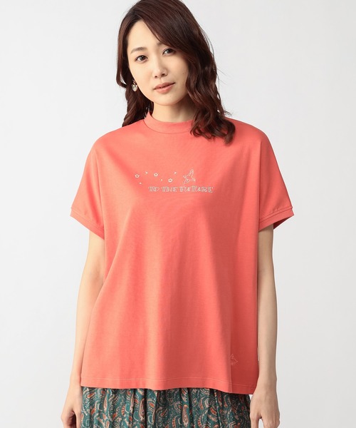DECOY SINCE 1981（デコイシンスイチキュウハチイチ）の「刺しゅうロゴカットソー（Tシャツ/カットソー・レディース・オレンジ/チャコールグレー/ベージュ・L/M）」の3枚目の写真