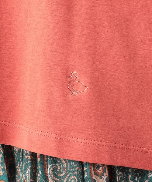 DECOY SINCE 1981（デコイシンスイチキュウハチイチ）の「刺しゅうロゴカットソー（Tシャツ/カットソー・レディース・オレンジ/チャコールグレー/ベージュ・L/M）」の9枚目の写真