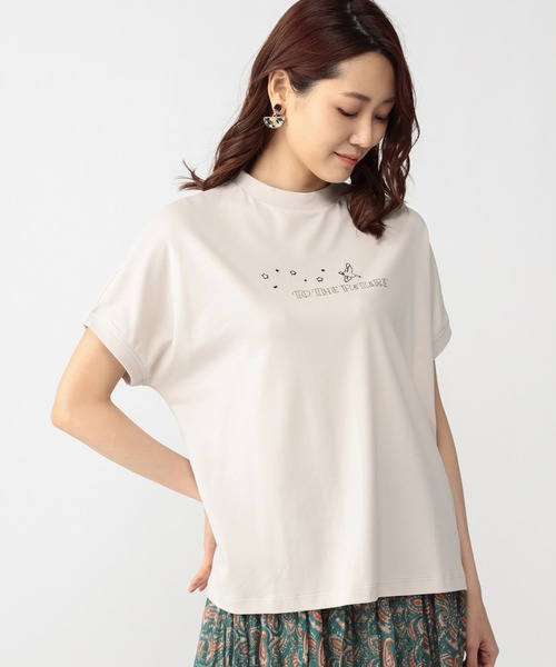 DECOY SINCE 1981（デコイシンスイチキュウハチイチ）の「刺しゅうロゴカットソー（Tシャツ/カットソー・レディース・オレンジ/チャコールグレー/ベージュ・L/M）」の22枚目の写真
