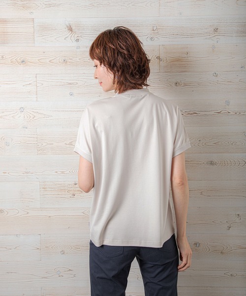 DECOY SINCE 1981（デコイシンスイチキュウハチイチ）の「刺しゅうロゴカットソー（Tシャツ/カットソー・レディース・オレンジ/チャコールグレー/ベージュ・L/M）」の17枚目の写真