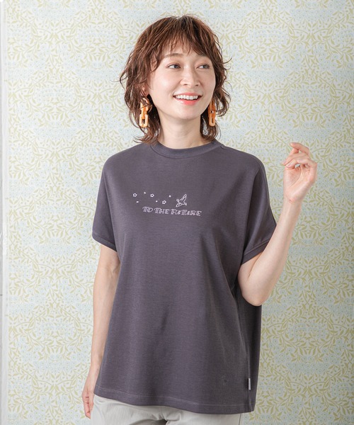 DECOY SINCE 1981（デコイシンスイチキュウハチイチ）の「刺しゅうロゴカットソー（Tシャツ/カットソー・レディース・オレンジ/チャコールグレー/ベージュ・L/M）」の12枚目の写真