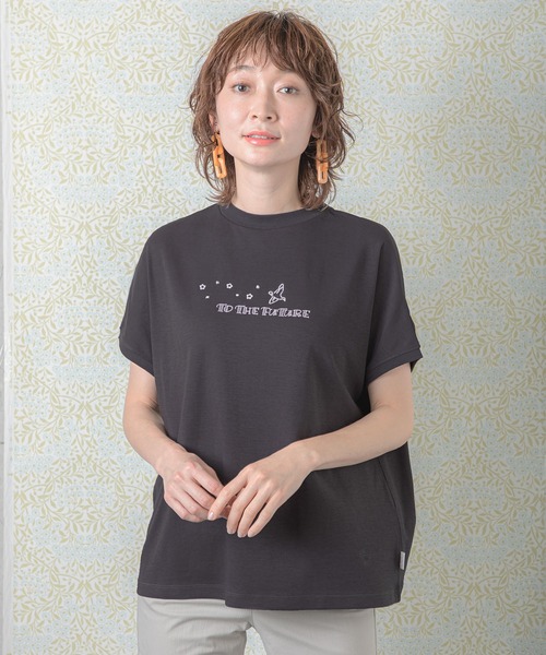 DECOY SINCE 1981（デコイシンスイチキュウハチイチ）の「刺しゅうロゴカットソー（Tシャツ/カットソー・レディース・オレンジ/チャコールグレー/ベージュ・L/M）」の13枚目の写真