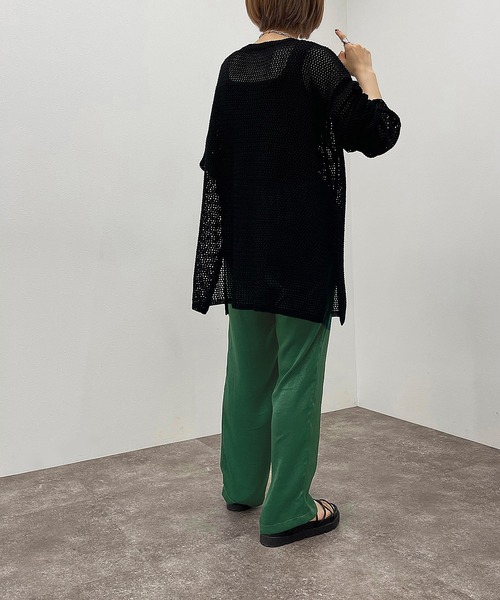 apres jour mignon（アプレジュールミニョン）の「サテンイージーパンツ【ZOZOTOWN限定アイテム】【6PO】（その他パンツ・レディース・グリーン/ブルー/オレンジ・X-LARGE/MEDIUM/SMALL）」の10枚目の写真