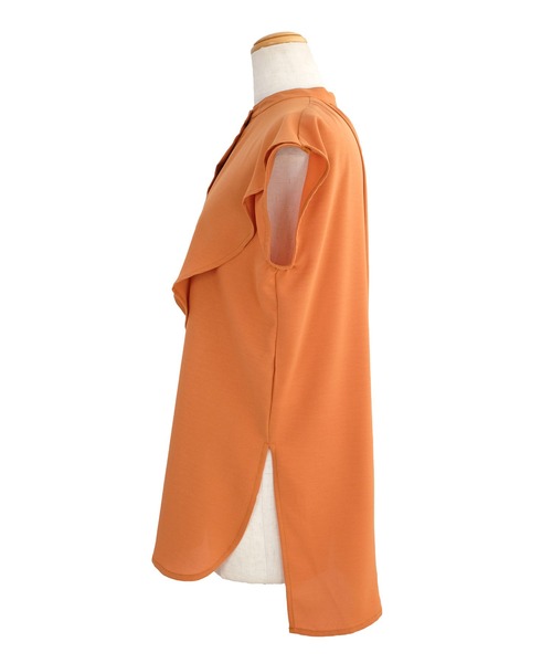 ANDJ(アンドジェイ)の「ケープカラートロピカルブラウス(シャツ/ブラウス・レディース・ホワイト/オレンジ/ブラック・M)」の20枚目の写真