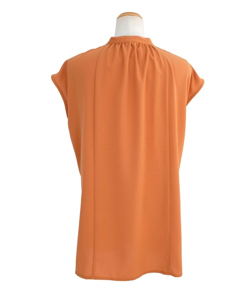 ANDJ(アンドジェイ)の「ケープカラートロピカルブラウス(シャツ/ブラウス・レディース・ホワイト/オレンジ/ブラック・M)」の21枚目の写真