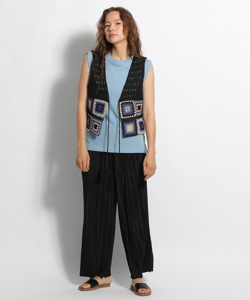 niko and...(ニコアンド)の「サラサラUVカットプリーツパンツ(その他パンツ・レディース・ライトグレー/ブラック/パープル/チャコール/ダークグレー/アイボリー・MEDIUM/LARGE)」の7枚目の写真