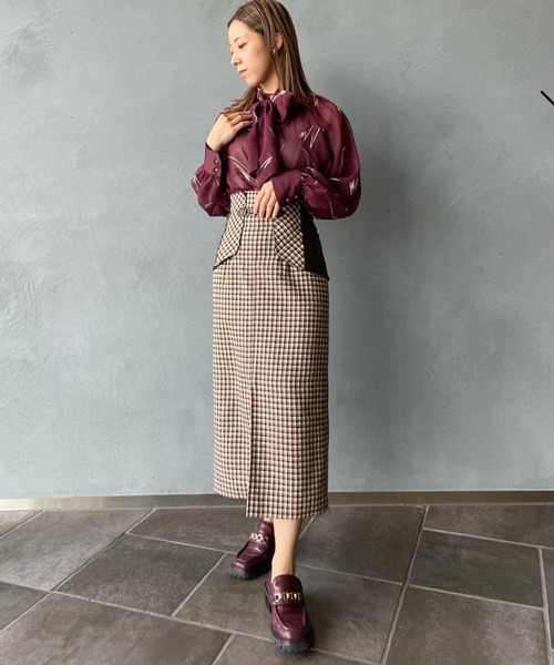 LILY BROWN（リリーブラウン）の「2wayゴシックローファー（ローファー・レディース・オフホワイト/ボルドー/ブラック・LARGE/MEDIUM/SMALL）」の12枚目の写真