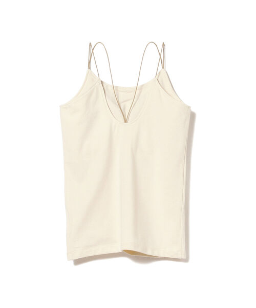 Ray BEAMS(レイビームス)の「Ray BEAMS / Wストラップ カップ付き キャミソール(キャミソール・レディース・アイボリー/パープル/グリーン/ブラック・ONE SIZE)」の6枚目の写真