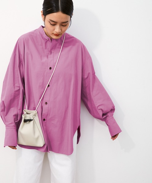 ADAM ET ROPE'（アダムエロペ）の「カービーフォルムシャツ（シャツ/ブラウス・レディース・ホワイト/ブルー系その他/ピンク・FREE）」の14枚目の写真