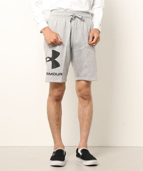 UNDER ARMOUR（アンダーアーマー）の「UAライバルフリース ショーツ(トレーニング/メンズ)（その他パンツ・メンズ・ブラック/グレー・3XL/S/M/L/XL/XXL）」の2枚目の写真