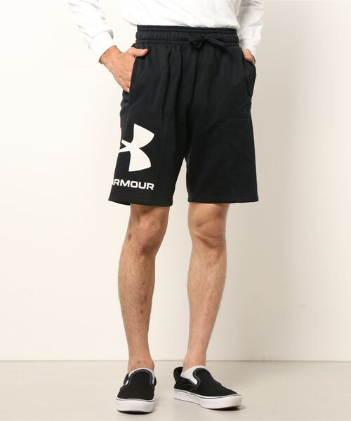 UNDER ARMOUR（アンダーアーマー）の「UAライバルフリース ショーツ(トレーニング/メンズ)（その他パンツ・メンズ・ブラック/グレー・3XL/S/M/L/XL/XXL）」の7枚目の写真