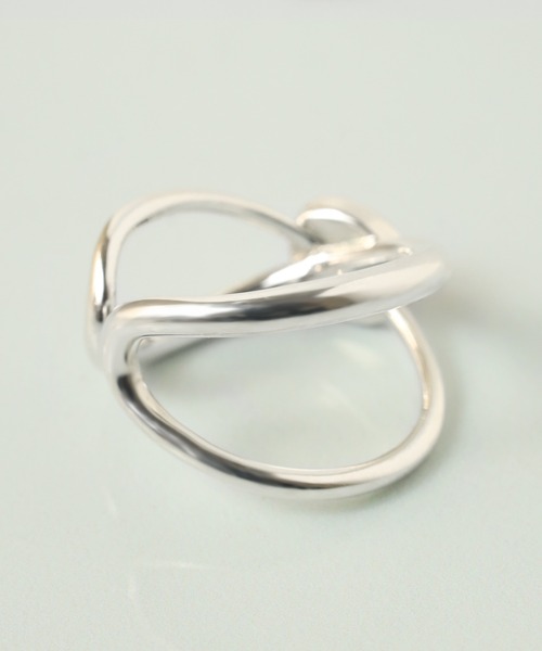 D.U.E(ディー・ユー・イー)の「D.U.E カボションクロスシルバーリング(リング・レディース・ライトグレー/レッド・FREE)」の21枚目の写真