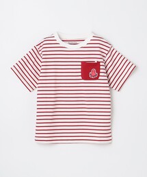 【ke ke ke】GOOD MORNING 半袖ボーダーTシャツ