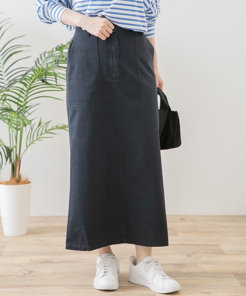 URBAN RESEARCH Sonny Label（アーバンリサーチサニーレーベル）の「ベイカーチノスカート（スカート・レディース・ネイビー/カーキ/チャコールグレー・38/36）」の3枚目の写真