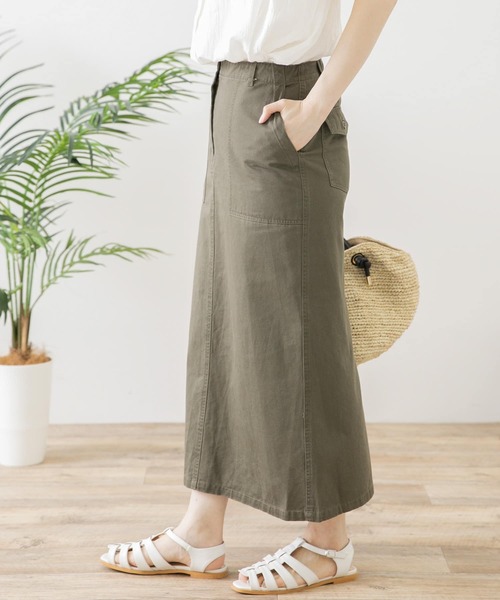 URBAN RESEARCH Sonny Label（アーバンリサーチサニーレーベル）の「ベイカーチノスカート（スカート・レディース・ネイビー/カーキ/チャコールグレー・38/36）」の21枚目の写真