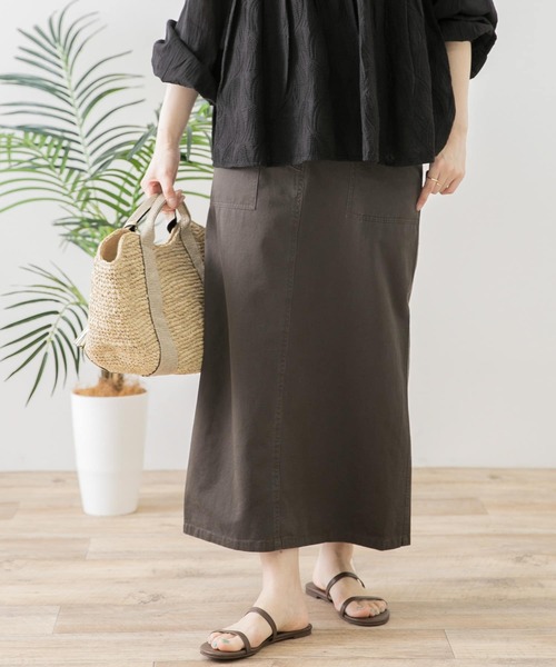 URBAN RESEARCH Sonny Label（アーバンリサーチサニーレーベル）の「ベイカーチノスカート（スカート・レディース・ネイビー/カーキ/チャコールグレー・38/36）」の5枚目の写真