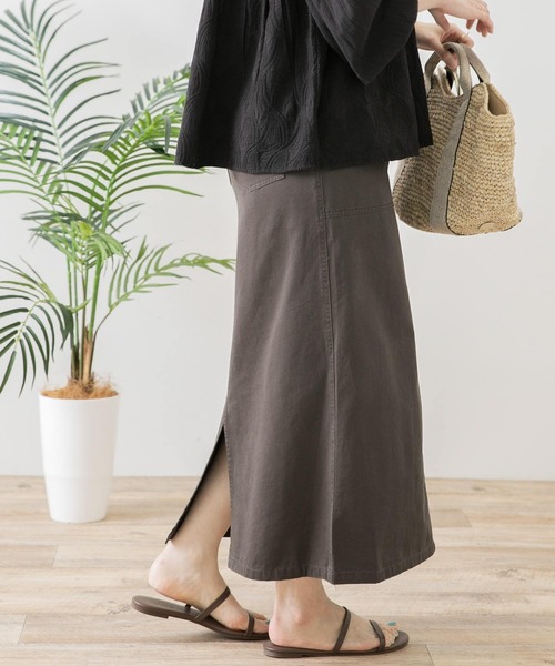 URBAN RESEARCH Sonny Label（アーバンリサーチサニーレーベル）の「ベイカーチノスカート（スカート・レディース・ネイビー/カーキ/チャコールグレー・38/36）」の14枚目の写真