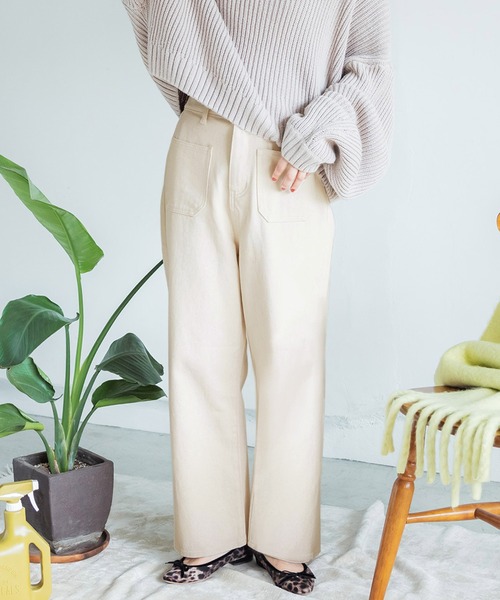 フロントポケットカツラギパンツ（その他パンツ）｜coca（coca）（コカ