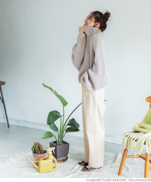 coca(coca)(コカ)の「フロントポケットカツラギパンツ(その他パンツ・レディース・チャコールグレー/アイボリー・M/L)」の14枚目の写真