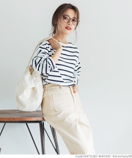 coca(coca)(コカ)の「フロントポケットカツラギパンツ(その他パンツ・レディース・チャコールグレー/アイボリー・M/L)」の12枚目の写真